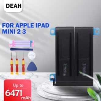 6471Mah Tablet Batterij Voor Apple Ipad Mini 2 3 Vervangende Lithium Polymeer Batterij A1512 A1489 A1490 A1491 A1599 + gereedschap