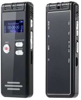 64G Digital Voice Recorder Activated Record Playback MP3 Music Player with Mic and Speaker and Earphone