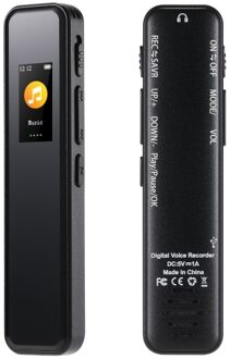 64G Digital Voice Recorder Activated Record Playback MP3 Music Player with Mic and Speaker