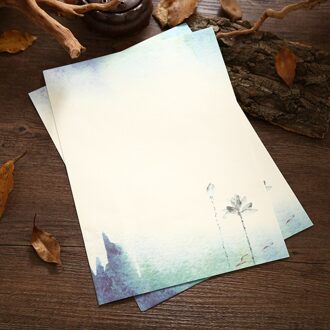 64Pcs Chinese Stijl Retro Schrijven Papier Vintage Brief Papier Briefpapier Sets (Gemengde Stijl)