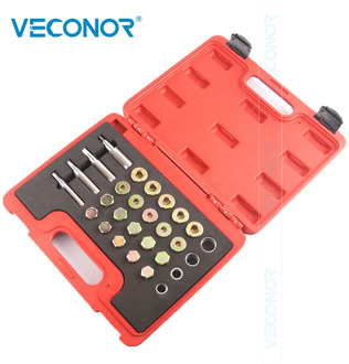 64Pcs Oil Pan Thread Repair Kit Sump Gearbox Drain Plug Tool Set