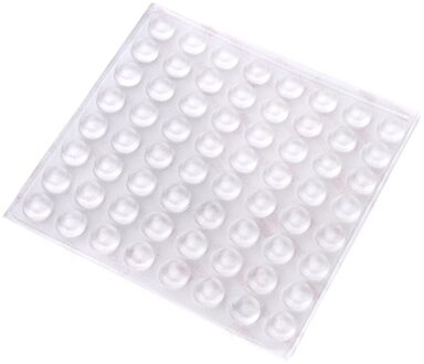 64Pcs/Sheet Siliconen Transparante Buffer Pads Zelfklevende Collision Kussen Meubels Kasten Deur Bumper Kussens Myd