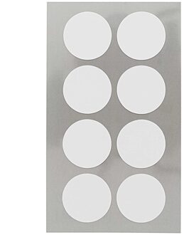 64x Witte ronde sticker etiketten 25 mm