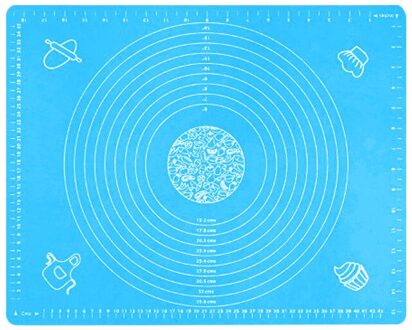 64X45Cm Non-stick Siliconen Gebak Mat Keuken Gadget Extra Grote Bakken Mat Oven Liner Fondant Bakken levert Tafel Ze blauw 64x45cm