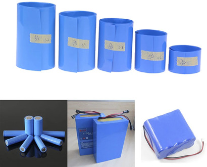 65 75 85 mm 18650 Lithium Battery Heat Shrink Tube Li-ion Wrap PVC Shrinkable Film Tape Sleeves Battery Pack Heat Shrinking Film