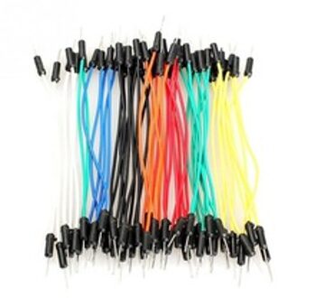65 stks/partij Jump Wire Kabel Man op Man Flexibele Jumper Draden voor Arduino Broodplank DIY Starter Kit Broodplank Draden