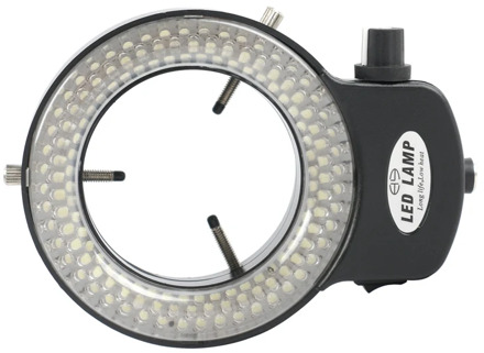 6500K 144 LED Ring Light illuminator Lamp For Industry Video Stereo Microscope C MOUNT Lens HDMI VGA USB Camera 110V 220V