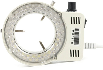 6500K 56 LED Ring Light Illuminator Lamp For Industry Video Stereo Microscope C MOUNT Lens HDMI VGA USB Camera 110V 220V