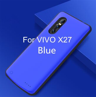 6500Mah Draagbare Power Bank Case Voor Vivo X27 Pro Extended Telefoon Batterij Power Case Voor Vivo X27 Batterij charger Cover blauw For Vivo X27