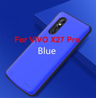 6500Mah Draagbare Power Bank Case Voor Vivo X27 Pro Extended Telefoon Batterij Power Case Voor Vivo X27 Batterij charger Cover blauw For X27 Pro