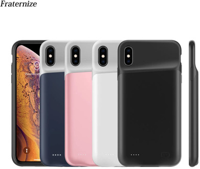 6500mAh Slim Silicone shockproof Battery Charger Cases for iPhone XS Max XR X Power Bank Case External Pack Backup charger case