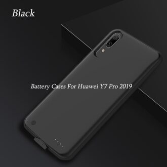 6500Mah Voor Huawei Y7 Pro ) batterij Case Smart Telefoon Batterij Cover Power Bank Voor Huawei Y7 Pro Charger Case zwart-Y7 Pro 2019