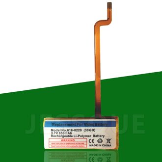 650Mah 616-0229 / 0230 / 0227 EC008 Batterij Voor Ipod 5G Video 30Gb A1136 Classic 6th 7th 120Gb 160Gb 256Gb A1036 Akku