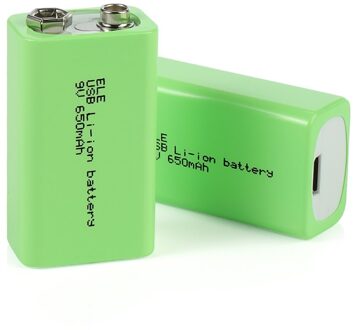 650Mah Micro Usb 9 Volt Li-Ion Oplaadbare Batterij 6F22 9 V Li-Ion Lithium Batterij Voor Rc Helicopter Model microfoon Speelgoed 1 stk