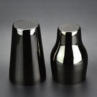 650Ml Rvs Franse Cocktail Shaker Klassieke Elegante Bar Cocktail Shaker Barman Bar Tool zwart