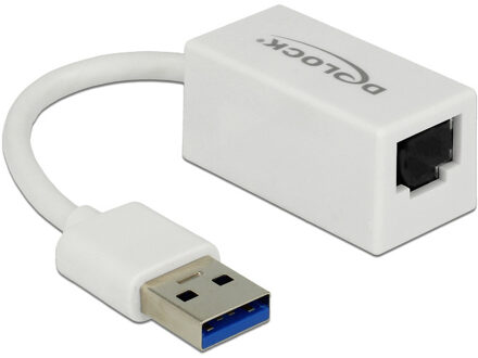 65905 kabeladapter/verloopstukje SuperSpeed USB (USB 3.1 Gen 1) Type-A male Gigabit LAN RJ45 Wit