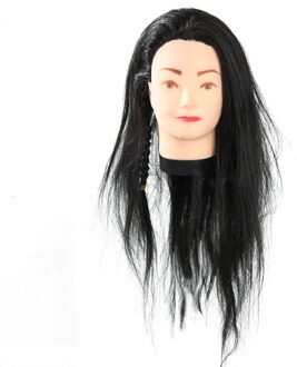65Cm Pro Training Haar Styling Mannequin Hoofd Haar Lange Haar Kapsel Kappers Training Pop Vrouwelijke Mannequins Met Pruik