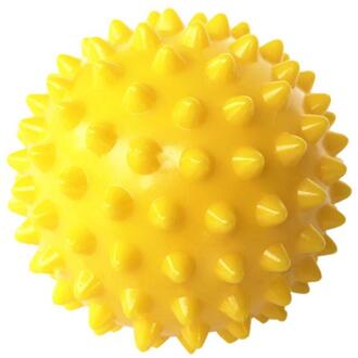 65Mm Duurzaam Pvc Spiky Massage Bal Trigger Point Sport Fitness Hand Voet Pijn Stress Relief Spier Ontspannen Bal geel