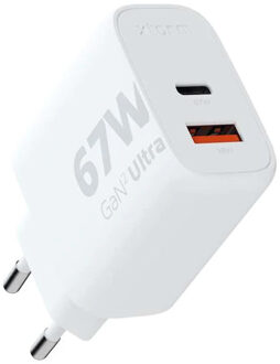 65W Gan2 Ultra Wall Charger Oplader Wit - One size