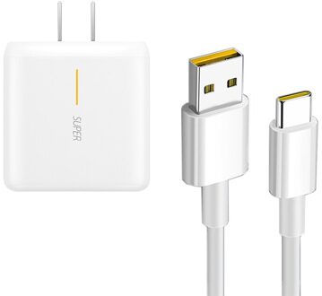 65W Supervooc 2.0 Fast Charger Voor Oppo Vinden X2 Pro Reno 5 5G 3 4 Pro Ace 2 x20 X2 Realme X50 Pro RX17 Pro 2M Type-C Kabel US lader w kabel