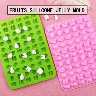 66 Cavity Fruits Chocolate Silicone Mold Fondant Tool Candy Eco-Friendly Kitchen For Party Wedding Cake Decorating Tool