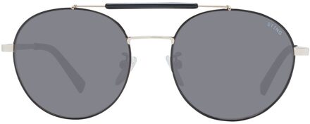 6601m Zonnebril Ronde Metalen Frame Grijs