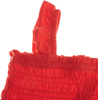 665820 Top met gerimpelde schouderbandjes voor meisjes Rood