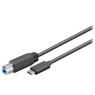 67986 USB-kabel 1 m USB 3.2 Gen 1 (3.1 Gen 1) USB B USB C Zwart