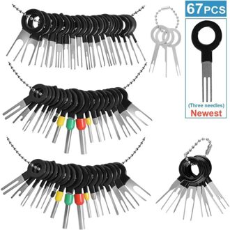 67Pcs Auto Terminal Removal Tool Puller Auto Set Automobilist Kit Automotive Repair Tool Stylus Wire Crimp Pin Extractor
