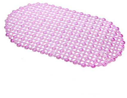 67x37cm PVC Mat Badkamer met Zuignap Antislip Badkamer Douche Mat voor Wc Bad Douche room Decor Roze