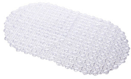 67x37cm PVC Mat Badkamer met Zuignap Antislip Badkamer Douche Mat voor Wc Bad Douche room Decor wit