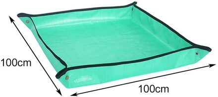 68/100Cm Planten Mat Pe Tuinieren Mat Groen Tuinieren Pad Plantaardige Balkon Super Licht Waterdicht Bloem Mat Tuin mat 100x100CM