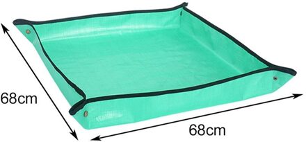 68/100Cm Planten Mat Pe Tuinieren Mat Groen Tuinieren Pad Plantaardige Balkon Super Licht Waterdicht Bloem Mat Tuin mat 68x68CM