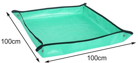 68/100Cm Planten Mat Pe Tuinieren Oppotten Mat Tuinieren Pad Waterdicht Herbruikbare Bloem Tuinieren Mat Transplanteren Opvouwbare Pad 100X100CM