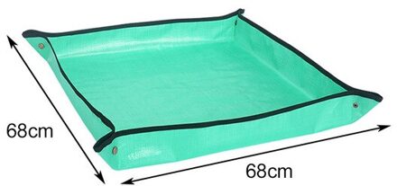 68/100Cm Planten Mat Pe Tuinieren Oppotten Mat Tuinieren Pad Waterdicht Herbruikbare Bloem Tuinieren Mat Transplanteren Opvouwbare Pad 68X68CM