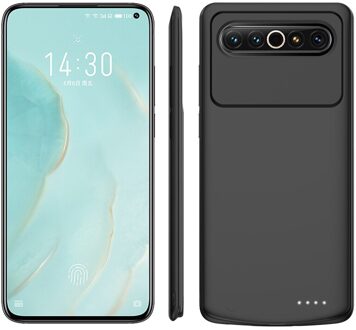 6800Mah Batterij Case Batterij Oplader Voor Meizu 17 Case Opladen Vermogen Case Voor Meizu 17 Pro Power Bank Voor meizu 17 meizu 17-zwart