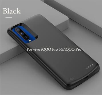 6800mAh Battery Charger Vermogen Case Voor vivo iQOO Pro Pack Backup Batterij Voor vivo iQOO Pro 5G Batterij Case zwart