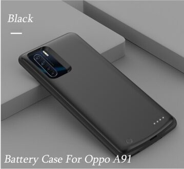6800Mah Power Bank Acculader Case Voor Oppo A91 Case Externe Backup Opladen Cover Voor Oppo Reno3 Batterij Case zwart For OPPO A91