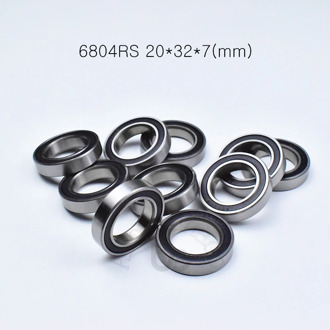 6804RS 20*32*7(mm) 10pieces bearing ABEC-5 6804 6804RS bearing Rubber sealed bearing Thin wall bearing 61804