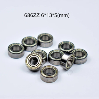 686ZZ 6*13*5(mm) 10pieces free shipping ABEC-5 bearings metal Sealed Miniature Mini Bearing 686 686Z 686ZZ chrome steel bearing