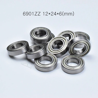 6901ZZ 12*24*6(mm) free shipping 10pieces bearing ABEC-5 Metal sealed Thin wall bearing 6901 6901Z chrome steel bearing