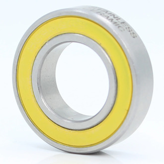 6902-2RS Stainless Bearing 15*28*7 mm ( 1 PC ) ABEC-3 6902 RS Bicycle Hub Front Rear Hubs Wheel 15 28 7 Ceramic Balls Bearings