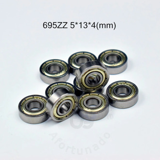 695ZZ 5*13*4(mm) 10pieces bearing free shipping ABEC-5 bearings 10pcs Metal Seal Bearing 695 695Z 695ZZ chrome steel bearing