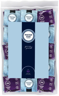 69mm - Ruimere XXXL Condooms Ultradun 100 stuks Transparant - 69 (omtrek > 14 cm)