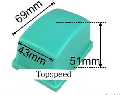69x43mm siliconen rubber pad voor tampondruk pad printer