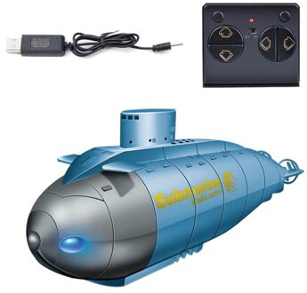 6CH Rc Submarine Model Mini Snelheid Onder Water Afstandsbediening Boot Simulatie Speelgoed Kid blauw