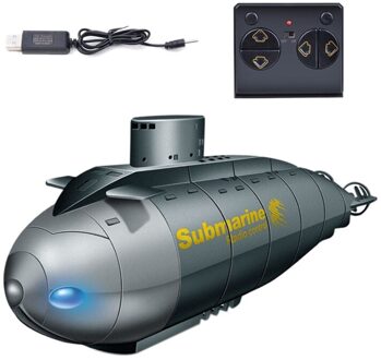 6CH Rc Submarine Model Mini Snelheid Onder Water Afstandsbediening Boot Simulatie Speelgoed Kid zwart