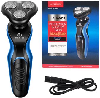 6D Mannen Drijvende Scheerapparaat Triple Blade Elektrisch Scheerapparaat Oplaadbare Scheren Machine Waterdichte Baard Scheerapparaat Type1