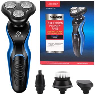 6D Mannen Drijvende Scheerapparaat Triple Blade Elektrisch Scheerapparaat Oplaadbare Scheren Machine Waterdichte Baard Scheerapparaat Type3