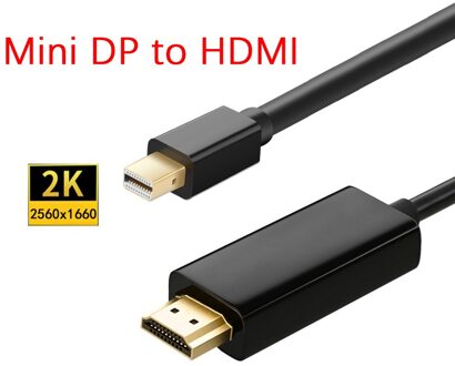 6FT Displayport Hdmi-Compatibel Adapter 1080P 4K Display Port Converter Voor Pc Laptop Projector Dp Naar Displayport kabel 1.8m / 2K MINI DP to HDMIb